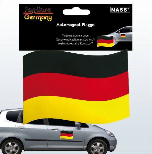 Automagnet "Deutschlandflagge" 15x21cm