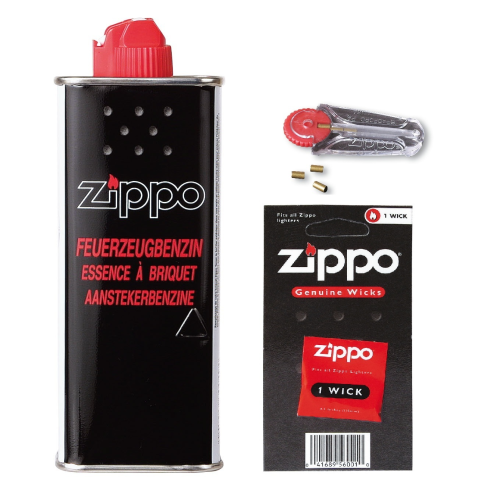 8 x Zippo Benzin + 2 x Zippo Flints + 2 x Zippo Wicks