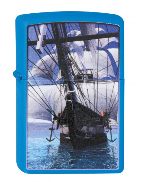 Sailing Ship - Collection 2012 - Royal Blue Matte - Zippo-Art.-Nr.: 2.002.530