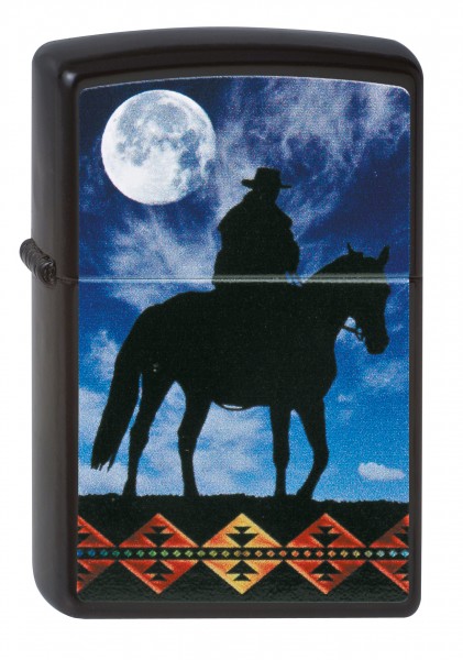 Cowboy Moon - Collection 2012 - Black Matte - Zippo-Art.-Nr.: 2.002.377