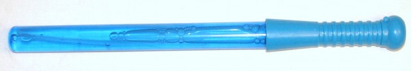 1x Seifenblasenstab blau 39cm lang; 2,5cm breit; 125ml Seifenblasenlösung