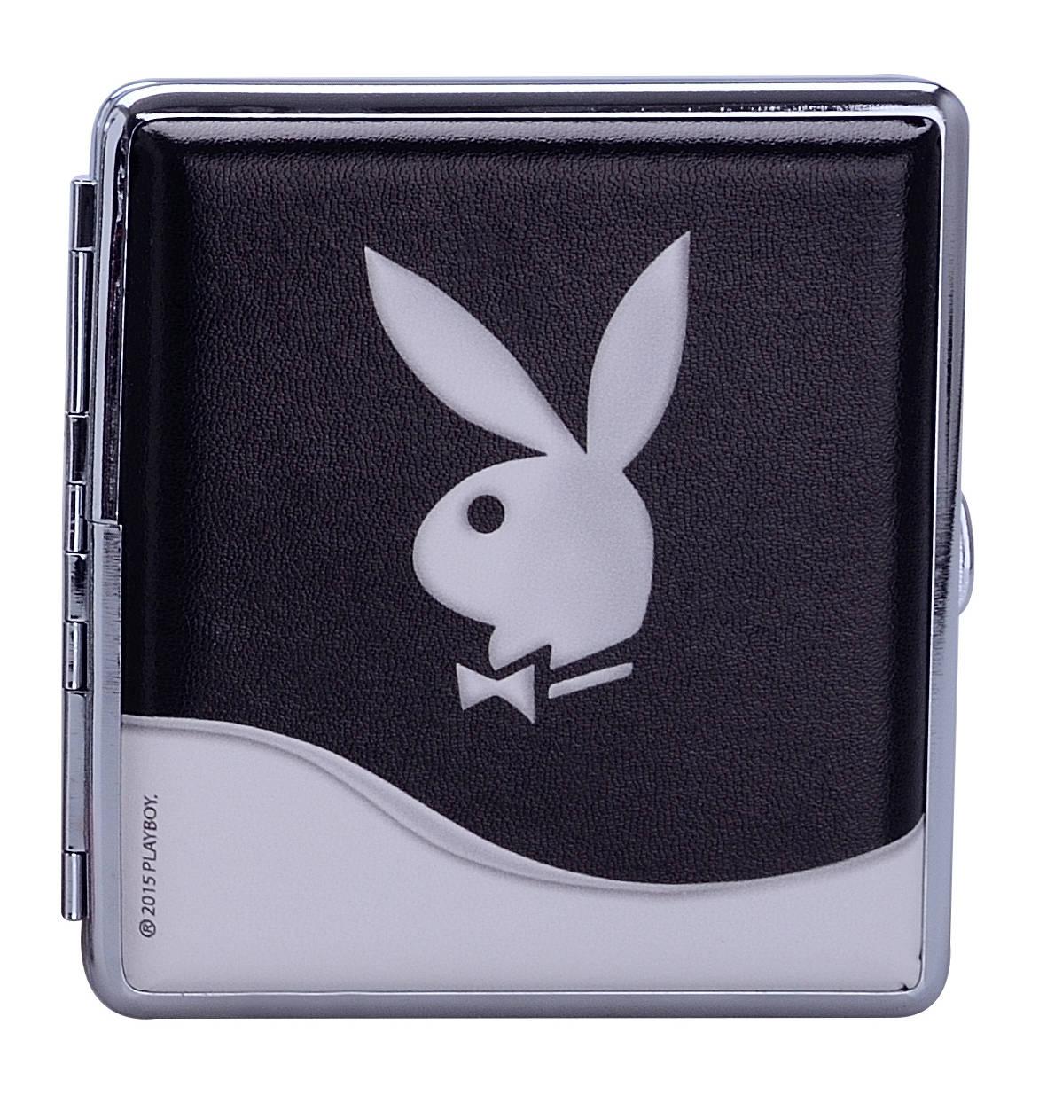 Zigaretten Etui Box Dose Case Playboy Edelstahl Chrom Design  zum Aktionspreis 