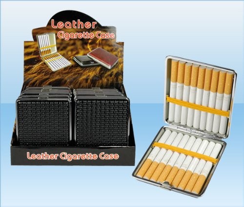 4stk. Zigarettenetui "Leather Case 2" für 18 Filterzigaretten