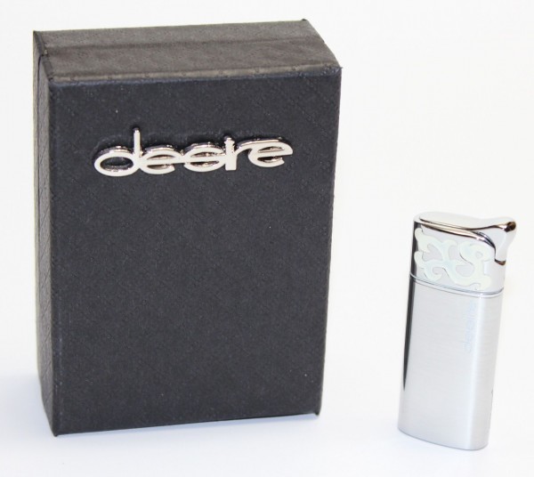 Feuerzeug "Desire" mit Geschenkbox hellsilber / weiß