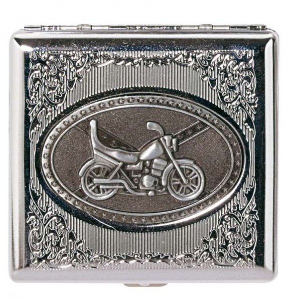 Zigarettenetui "Metal Plate" Motorrad